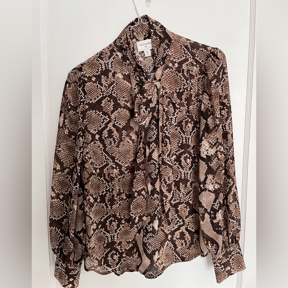 Altuzarra x Target snakeskin blouse